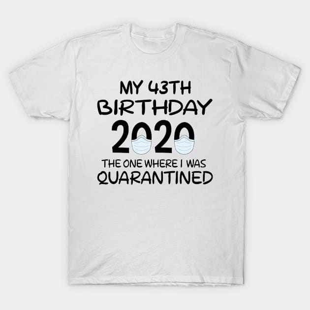 43rd birthday shirt, 43 years old birthday gift T-Shirt by SamiSam